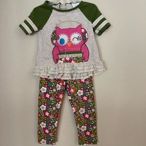 Emily rose 2T matching set owl